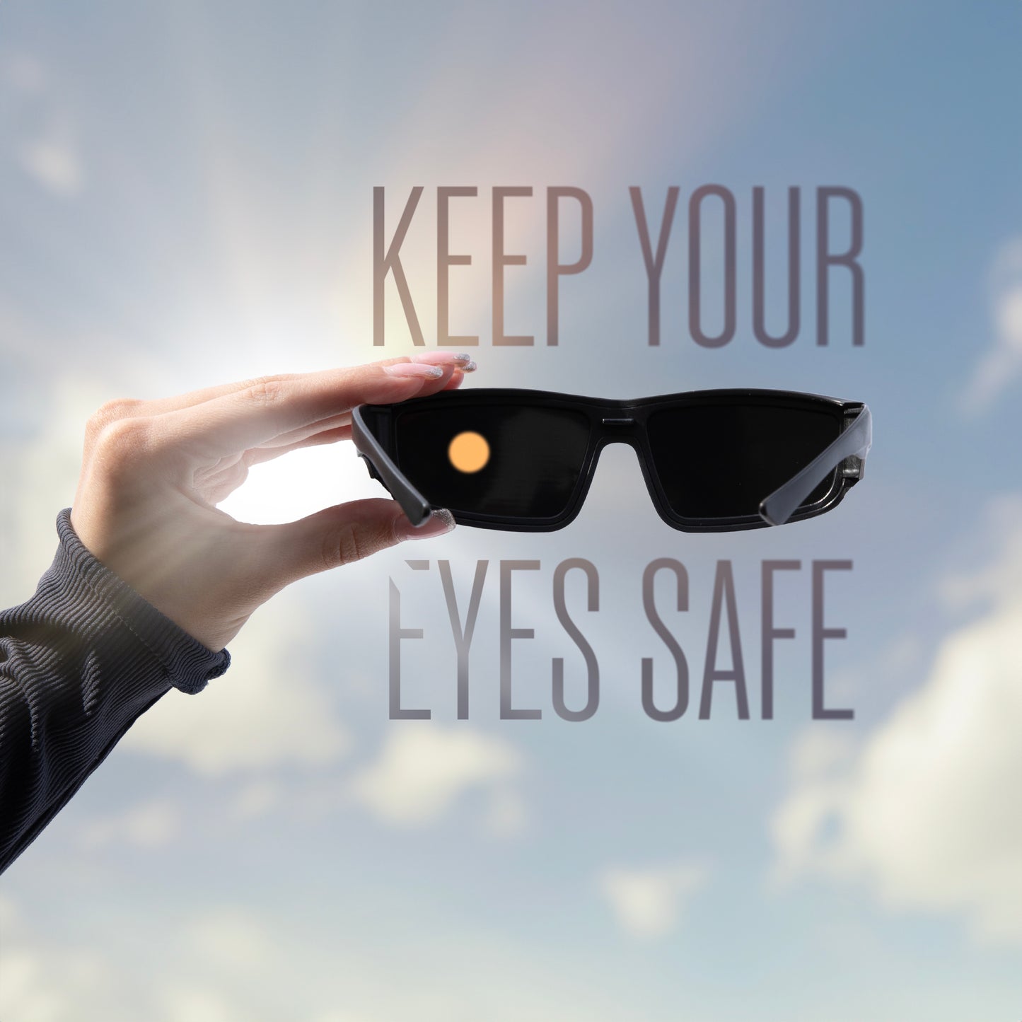 EclipSee Solar Eclipse Glasses Approved Plastic Solar Eclipse Viewing Glasses - CE & ISO Certified Solar Eclipse Glasses, Solar Eclipse Sunglasses for Kids & Adults - Black - Available in 1, 3, Or 5 pack